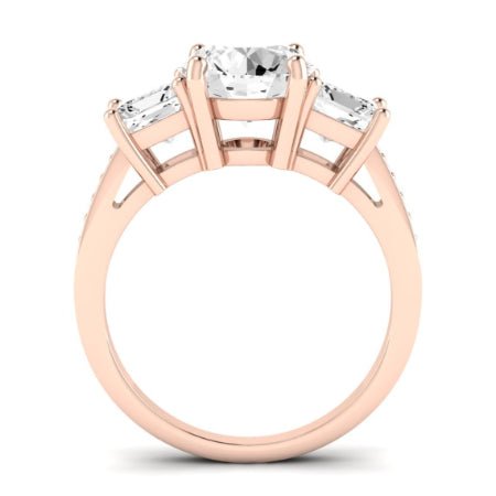 Dietes Diamond Matching Band Only (does Not Include Engagement Ring) For Ring With Round Center rosegold