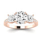 Dietes Diamond Matching Band Only (does Not Include Engagement Ring) For Ring With Round Center rosegold