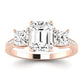 Dietes Emerald Diamond Bridal Set (Lab Grown Igi Cert) rosegold