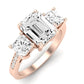 Dietes Emerald Diamond Engagement Ring (Lab Grown Igi Cert) rosegold