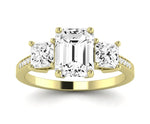 Dietes Emerald Diamond Engagement Ring (Lab Grown Igi Cert) yellowgold