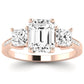 Dietes Emerald Diamond Engagement Ring (Lab Grown Igi Cert) rosegold