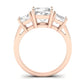 Dietes Diamond Matching Band Only (does Not Include Engagement Ring) For Ring With Cushion Center rosegold