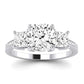 Dietes Diamond Matching Band Only (does Not Include Engagement Ring) For Ring With Cushion Center whitegold