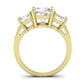 Dietes Diamond Matching Band Only (does Not Include Engagement Ring) For Ring With Cushion Center yellowgold