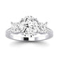 Dietes Diamond Matching Band Only (does Not Include Engagement Ring) For Ring With Oval Center whitegold