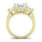 Dietes Diamond Matching Band Only (does Not Include Engagement Ring) For Ring With Princess Center yellowgold