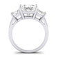 Dietes Diamond Matching Band Only (does Not Include Engagement Ring) For Ring With Princess Center whitegold