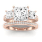 Dietes Diamond Matching Band Only (does Not Include Engagement Ring) For Ring With Princess Center rosegold