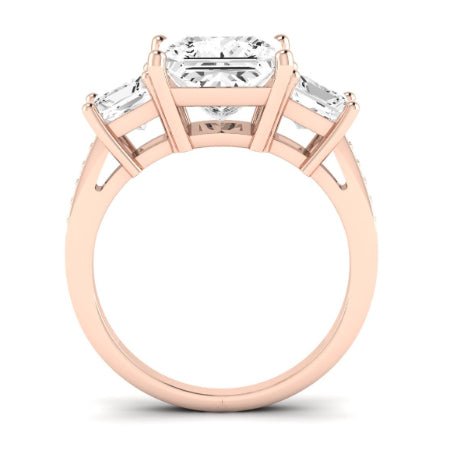 Dietes Diamond Matching Band Only (does Not Include Engagement Ring) For Ring With Princess Center rosegold