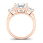 Dietes Diamond Matching Band Only (does Not Include Engagement Ring) For Ring With Princess Center rosegold