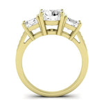 Dietes Diamond Matching Band Only (does Not Include Engagement Ring) For Ring With Round Center yellowgold