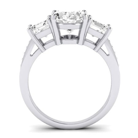 Dietes Oval Diamond Bridal Set (Lab Grown Igi Cert) whitegold