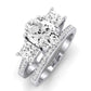 Dietes Oval Moissanite Bridal Set whitegold