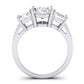 Dietes Oval Moissanite Bridal Set whitegold