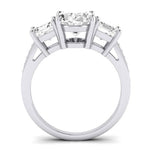 Dietes Oval Moissanite Bridal Set whitegold