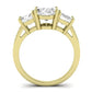 Dietes Oval Moissanite Bridal Set yellowgold