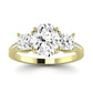 Dietes Oval Moissanite Bridal Set yellowgold