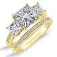 Dietes Princess Moissanite Bridal Set yellowgold