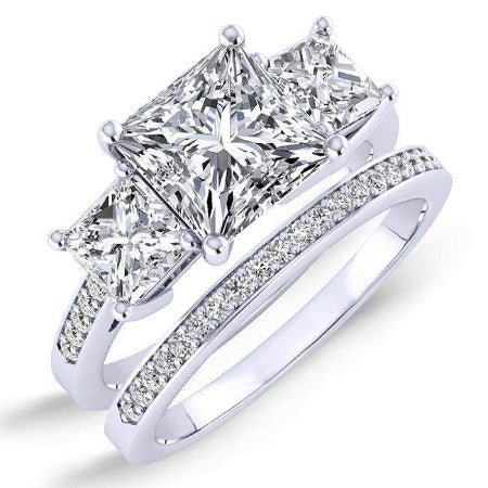 2.00 ct - Dietes - Princess Moissanite Bridal Set