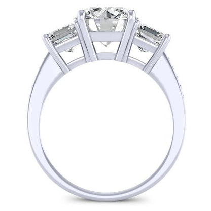 Dietes Round Diamond Engagement Ring (Lab Grown Igi Cert) whitegold