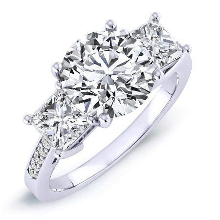 5.00 ct - Dietes - Round Lab Diamond Engagement Ring (IGI Certified)