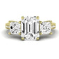 Dietes Emerald Diamond Engagement Ring (Lab Grown Igi Cert) yellowgold