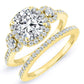 Lunaria - GIA Natural Cushion Diamond Bridal Set