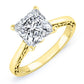 Astilbe Princess Diamond Engagement Ring (Lab Grown Igi Cert) yellowgold