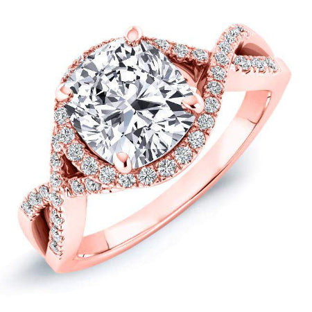 Dianella Cushion Diamond Engagement Ring (Lab Grown Igi Cert) rosegold