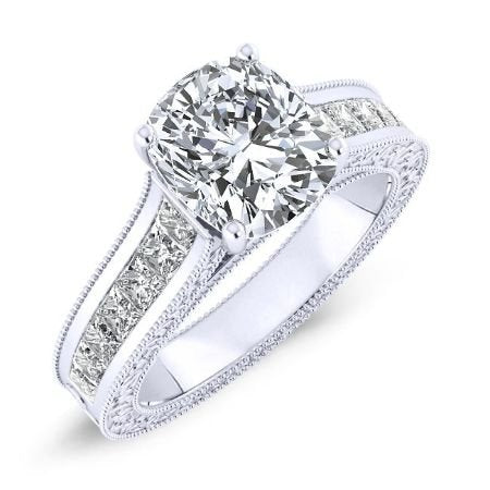 Edelweiss Cushion Diamond Bridal Set (Lab Grown Igi Cert) whitegold