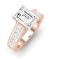 Edelweiss Diamond Matching Band Only (does Not Include Engagement Ring) For Ring With Emerald Center rosegold