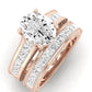 Edelweiss Diamond Matching Band Only (does Not Include Engagement Ring) For Ring With Oval Center rosegold