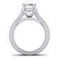 Edelweiss Diamond Matching Band Only (does Not Include Engagement Ring) For Ring With Oval Center whitegold