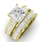 Edelweiss Diamond Matching Band Only (does Not Include Engagement Ring) For Ring With Princess Center yellowgold