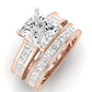 Edelweiss Diamond Matching Band Only (does Not Include Engagement Ring) For Ring With Princess Center rosegold