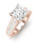 Edelweiss Diamond Matching Band Only (does Not Include Engagement Ring) For Ring With Princess Center rosegold