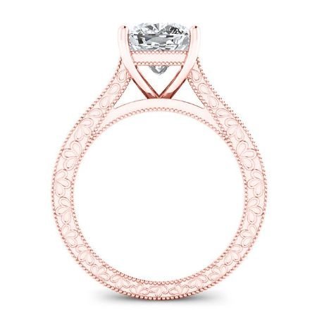 Edelweiss Cushion Diamond Bridal Set (Lab Grown Igi Cert) rosegold