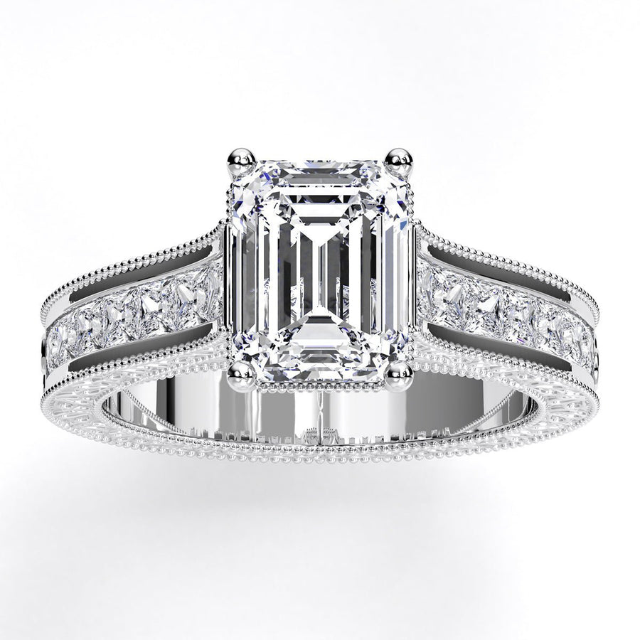 2.00 ct - Edelweiss - GIA Natural Emerald Diamond Engagement Ring
