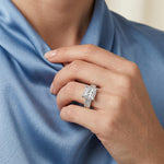 Edelweiss - GIA Natural Princess Diamond Engagement Ring