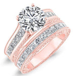 Edelweiss Round Diamond Bridal Set (Lab Grown Igi Cert) rosegold