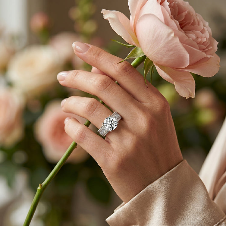 Edelweiss - GIA Natural Round Diamond Engagement Ring