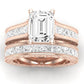 Edelweiss Diamond Matching Band Only (does Not Include Engagement Ring) For Ring With Emerald Center rosegold