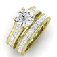 Edelweiss Diamond Matching Band Only (does Not Include Engagement Ring) For Ring With Round Center yellowgold