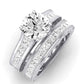 Edelweiss Diamond Matching Band Only (does Not Include Engagement Ring) For Ring With Round Center whitegold