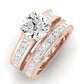 Edelweiss Diamond Matching Band Only (does Not Include Engagement Ring) For Ring With Round Center rosegold