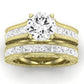 Edelweiss Diamond Matching Band Only (does Not Include Engagement Ring) For Ring With Round Center yellowgold