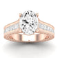 Edelweiss Oval Diamond Engagement Ring (Lab Grown Igi Cert) rosegold