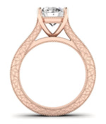 Edelweiss Oval Diamond Engagement Ring (Lab Grown Igi Cert) rosegold