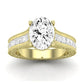 Edelweiss Oval Moissanite Bridal Set yellowgold